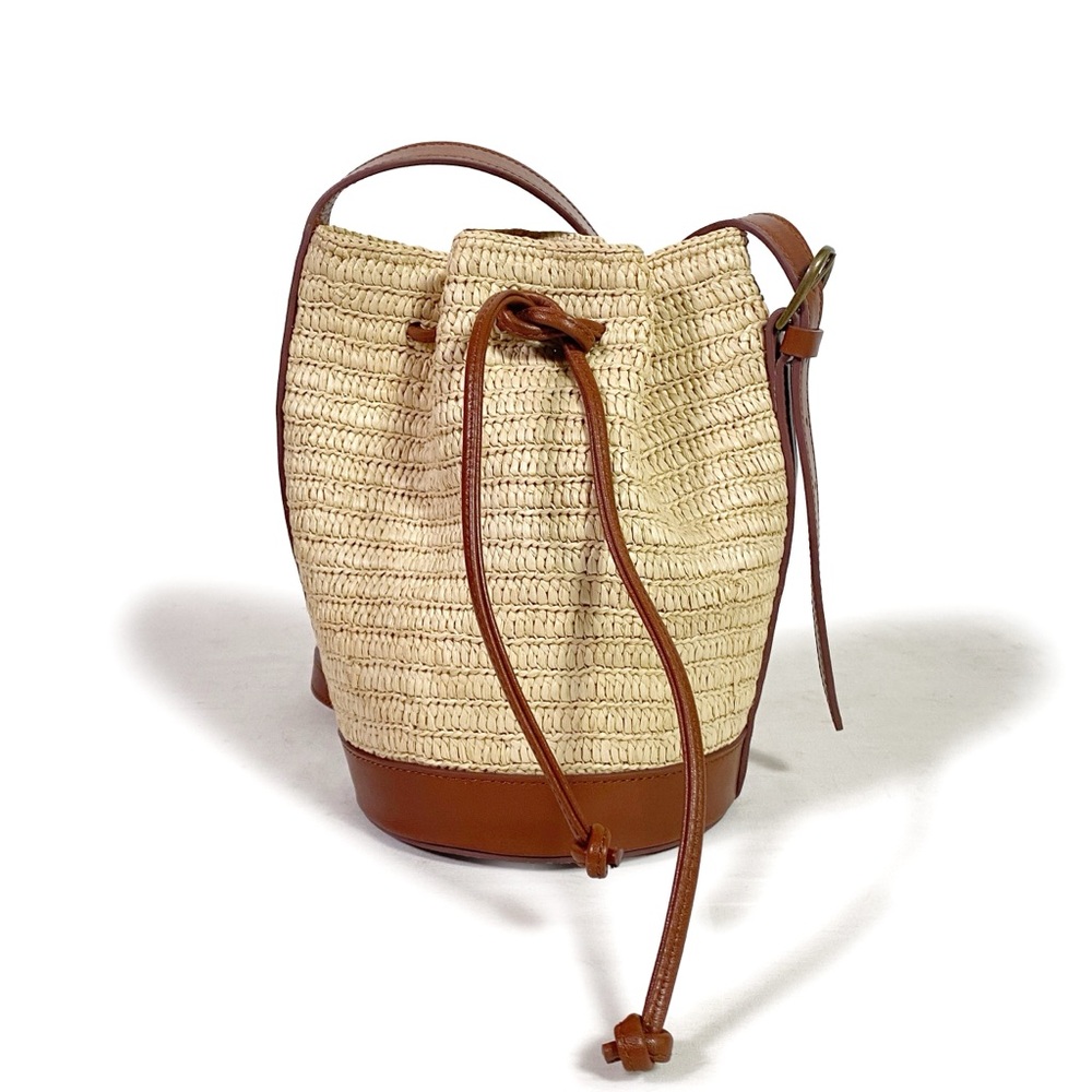 Sezane Mini Farrow Raphia Bag - Picture 3 of 9